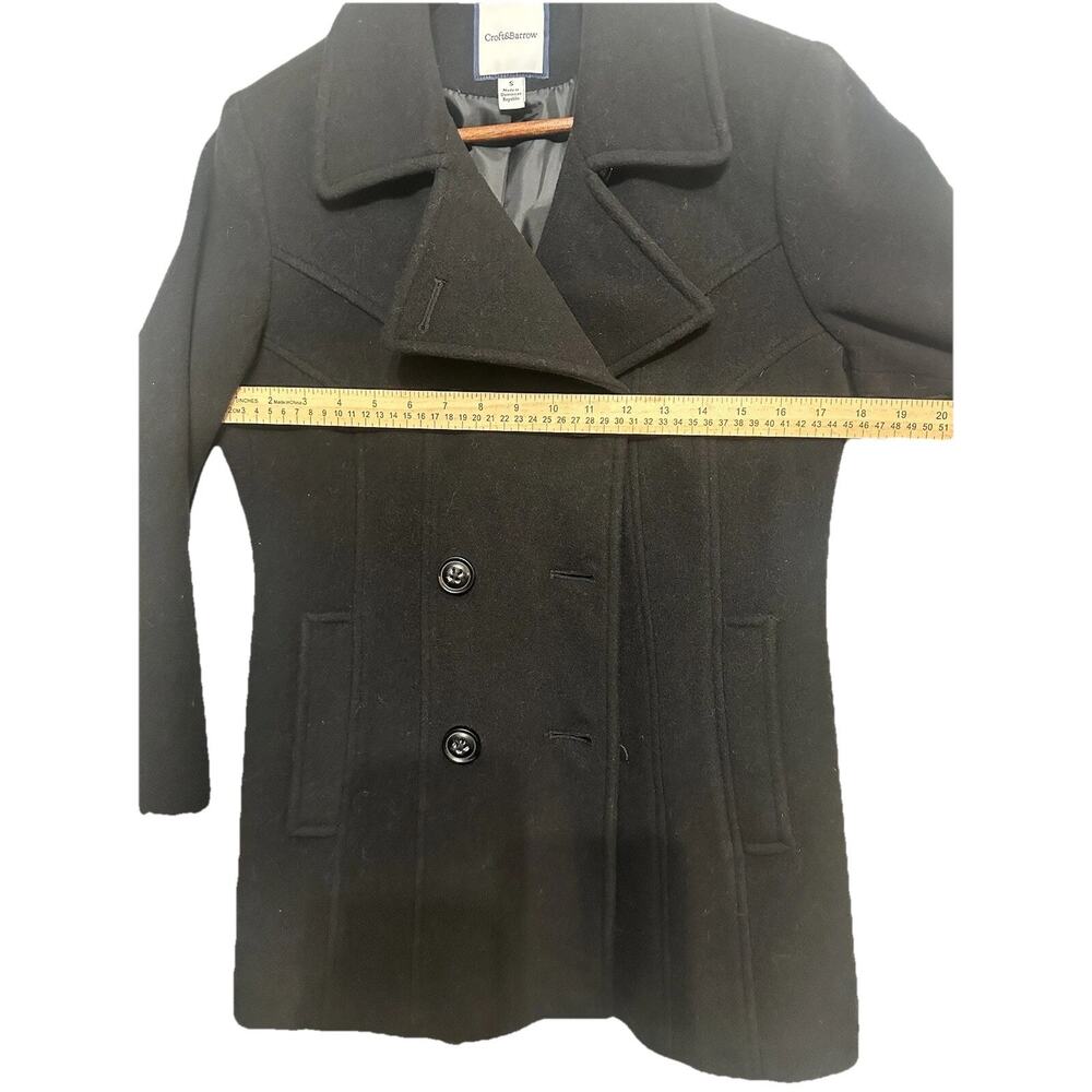 Croft & Barrow Black Wool Coat Small NWT MSRP $170 Great Present Gift - Picture 14 of 16